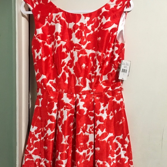 Offers?🧡 NWT Danny & Nicole orange print dress - Picture 4 of 8